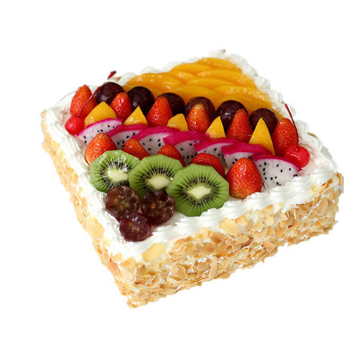 臻香滋 16寸方形水果生日蛋糕全国同城配送广州上海苏州南京杭州新鲜