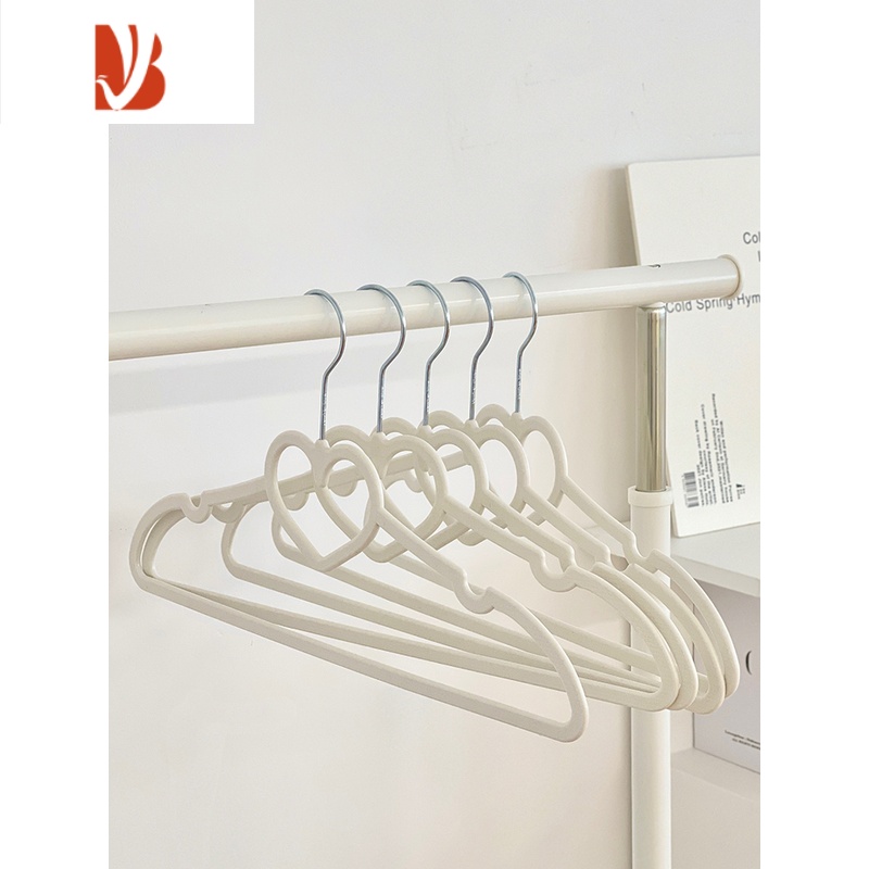 三维工匠家用晾衣架爱心吊带挂钩衣服晾晒架衣撑衣柜专用衣架子挂衣架