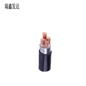 瑞鑫发达 铜芯铠装电力电缆3*4+1*2.5 YJV22 米
