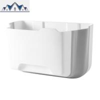 厨房壁挂式折叠垃圾桶橱柜挂式小垃圾篮家用干湿分类桶收纳 三维工匠