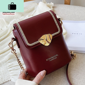 女包包2020新款潮网红水桶包单肩质感斜挎小包百搭链条时尚NEW LAKE女斜挎包