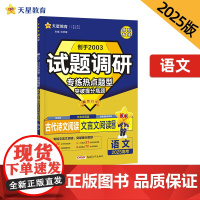 试题调研 热点题型专练 语文 古代诗文阅读(文言文阅读)高考 2025年新版 天星教育