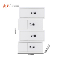 苏宁 质凡 办公家具 保密柜档案柜资料柜四节国保指纹锁/ZF-BMG090/900*430*1800mm