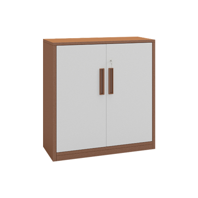 [理政]钢制矮柜 拆装对门矮柜 铁皮文件柜 文件矮柜 隔断柜 资料柜