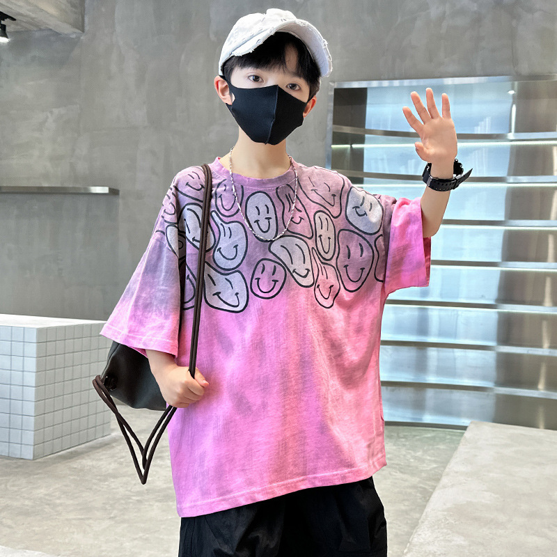 童装男童夏装T恤短袖2025新款儿童夏季半袖痞帅风男孩夏款体恤潮t