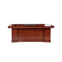 乙壬老板桌大班台总裁桌椅组合贴实木皮办公桌简约单人主管经理桌2米主桌