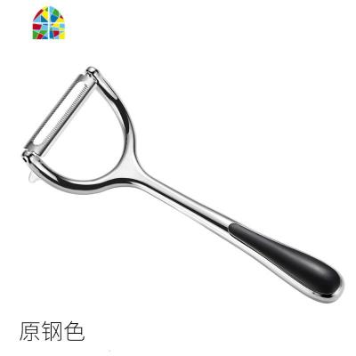 三合一老式刮皮刀水果蔬菜削皮器土豆水果家用多功能厨房瓜刨丝器 FENGHOU 锌合金Y型刨刀(原钢色)