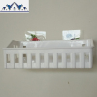 免打孔置物架厨房浴室卫生间置物架收纳架置物篮壁挂篮挂架收纳篮 三维工匠