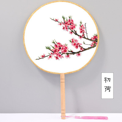 古风团扇装饰汉服古典女式圆形扇子闪电客蒲扇宫廷扇道具舞蹈配饰古装