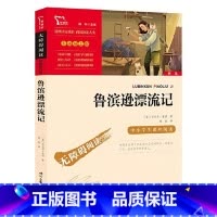无障碍阅读励志版:鲁滨逊漂流记 [正版]无障碍阅读励志版:鲁滨逊漂流记原著完整版 小学生六年级下册课外书人教版青少年版阅