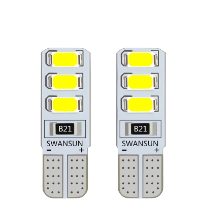 晗枫鸟 汽车led示宽灯t10小灯泡改装日行灯行车灯透镜外灯插泡牌照灯通用 个