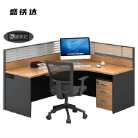 盛铁达 L型单人办公位1200*1400*1100mm STD-XTGW09 套