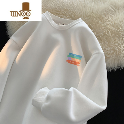 YANXU卫衣男2023新款潮牌痞帅美式外套oversize圆领青年上衣