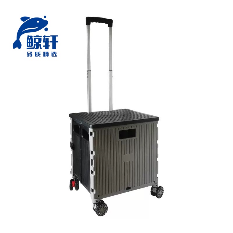鲸轩 SNX-UW-1 50L 41*36*44cm 可折叠塑料收纳箱(计价单位:个)黑色