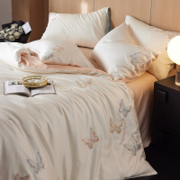 A类母婴级100兰精天丝四件套夏季莱赛尔冰丝床单被套床笠床上用品