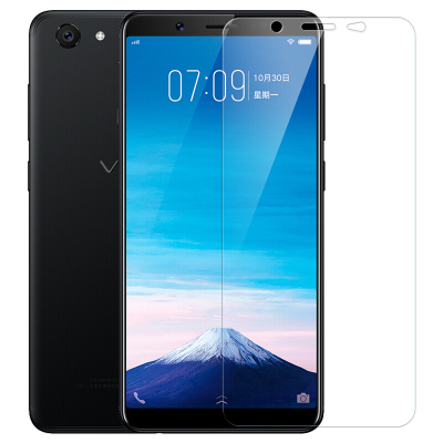 [买2送手机壳]轻万适用vivoy75s钢化膜非全屏玻璃贴膜高清透明手机保护膜