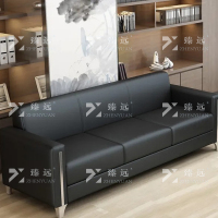 臻远 简约办公沙发会客接待洽谈沙发 三人位