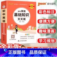 23新版:初中英语基础知识 初中通用 [正版]2023初中基础知识天天背知识点小册子口袋书语文必背古诗文英语词汇手册数学