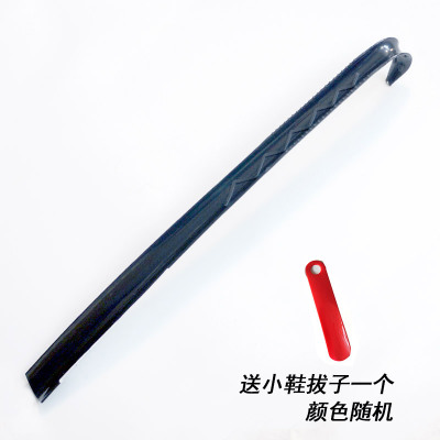 加长鞋拔子烘焙精灵超长老人提鞋穿鞋器长柄塑料鞋溜子纯黑色一支60cm长/送1个小鞋拔子