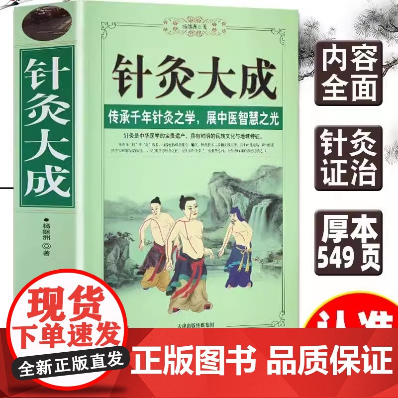针灸大成 白话文专家解读各部穴位的适应证和禁忌针刺深度与灸的壮数针灸学医学巨著教科书零基础自学中医入门书籍大全