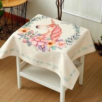 家柏饰(CORATED)北欧棉麻桌布艺台罩餐桌布沙发后背靠背巾床头柜罩盖布巾