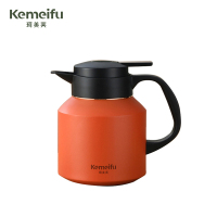珂美芙 316不锈钢显温焖茶壶 橙色1200ml 个