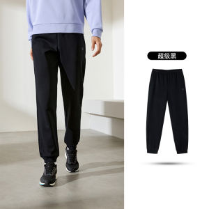 361°运动裤女士秋冬加绒保暖直筒束脚针织裤卫裤户外休闲长裤裤子