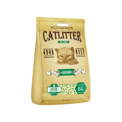 豆腐猫砂2包豆腐砂猫沙绿茶大袋无尘猫咪用品10斤