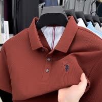 恒源祥中年爸爸短袖T恤纯棉夏季新款男士夏装Polo衫宽松休闲上衣C