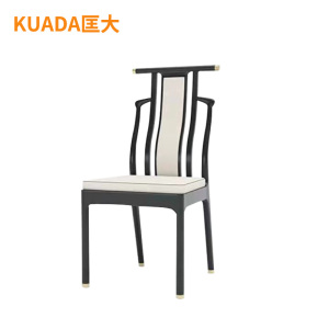 匡大办公椅 实木餐椅 简约会议椅 KDT908 黑色