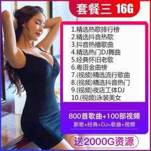 [补贴10%]汽车载u盘带2021 网络流行无损mp34写真 网红定制视屏usb劲爆重低 官方标配 ③[16/G送新歌+