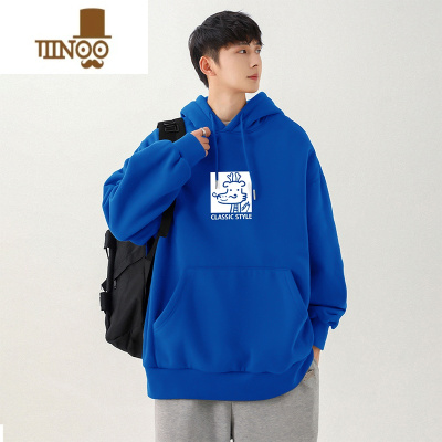 YANXU连帽卫衣男2023新款潮牌感外套秋装男生情侣上衣服