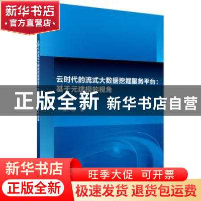 正版 云时代的流式大数据挖掘服务平台:基于元建模的视角 朱小栋