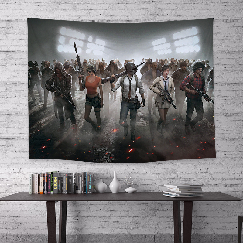 美帮汇pubg绝地求生吃鸡背景布定制挂布宿舍房间出租屋装饰布置背景