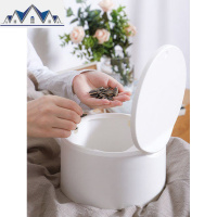 桌面创意迷你垃圾桶小可爱网红家用餐桌创意小号女客厅茶几桌上盒 三维工匠