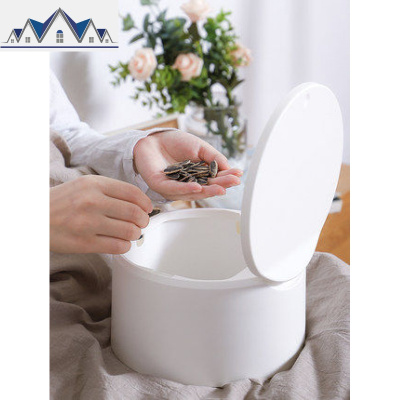 桌面创意迷你垃圾桶小可爱网红家用餐桌创意小号女客厅茶几桌上盒 三维工匠