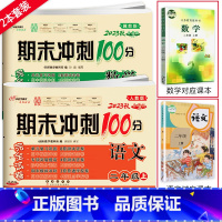 [2本]上册语文人教版+数学冀教版 小学二年级 [正版]2024春 新版期末冲刺100分完全试卷二年级上册语文人教版数学