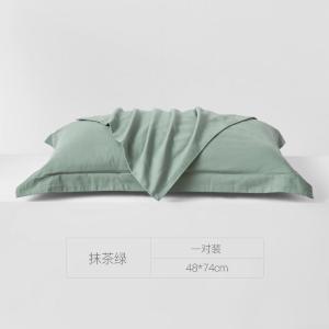 美帮汇60支全棉磨毛枕套一对装全棉4874cm单人双人酒店枕头套