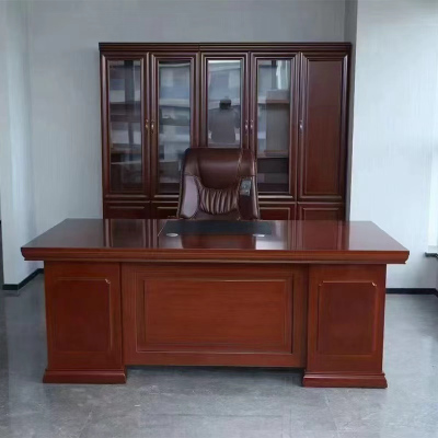 盾将DJK-ZMK1办公桌1.8米 实木/高密度板 胡桃色1800*900*76mm