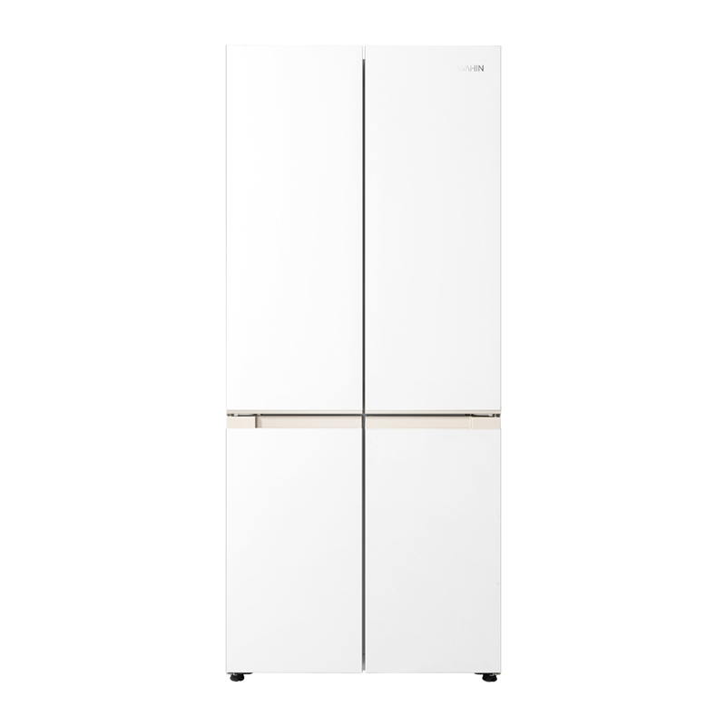 美的出品华凌冰箱520十字对开门冰箱1级能效自动除霜四星级冷冻室501升雾隐白变频电脑控温低至34分贝