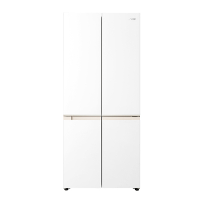 美的出品华凌冰箱520十字对开门冰箱1级能效自动除霜四星级冷冻室501升雾隐白变频电脑控温低至34分贝