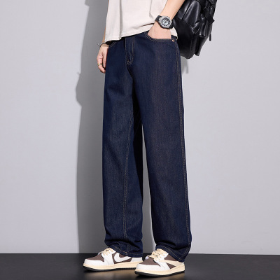 2026春夏季原牛不褪色男士裤子秋冬潮牌百搭宽松直筒牛仔裤男青年