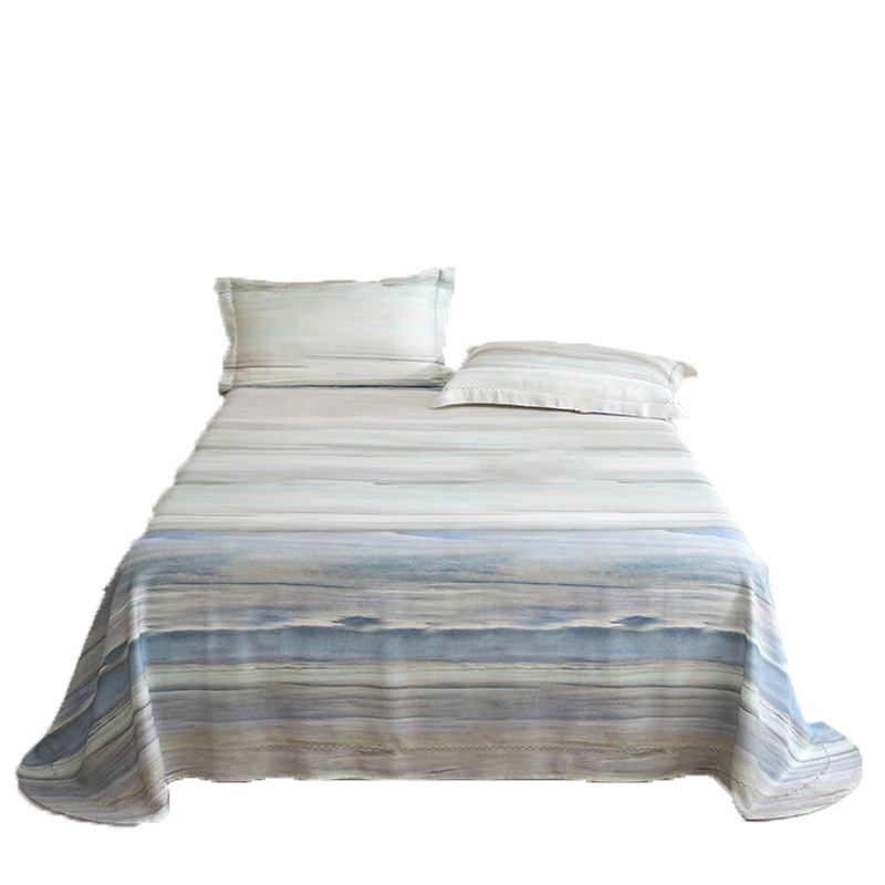 天琴凉席三件套240*245cm柔软舒适听海竹纤维软TQ-Q72