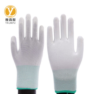 雅霖服 PU防静电手套LF12390 双