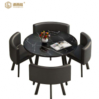 源而桔 洽谈桌椅一桌四椅80cm/套