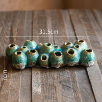 家柏饰(CORATED)陶瓷珊瑚花瓶花器花盆水培禅意古风装饰摆件创意另类个性 多孔花器(藤壶瓶C) 中