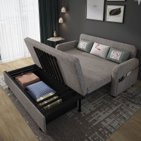 布艺多功能可折叠沙发床两用客厅小户型省空间1.5米可储物单人