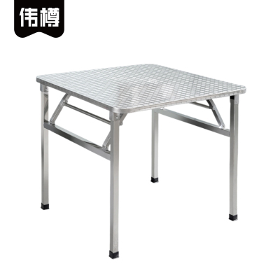 伟樽不锈钢餐桌90*90*72cm张
