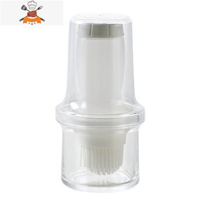 可高温厨房烙饼用油刷带瓶一体式控油食品硅胶刷烤肉烧烤刷子工具 敬平 挤压款白色