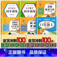 [上册]语数专项训练全8册 小学二年级 [正版]二年级数学口算天天练 上下册每天100题口算题卡人教版口算练习册同步思维
